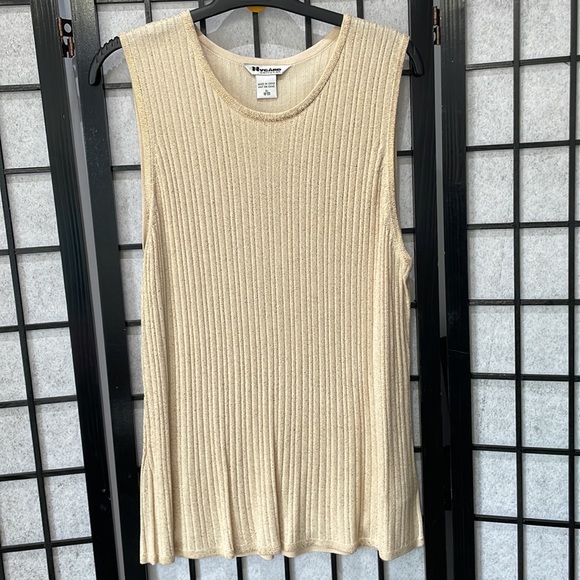 Nygård Sleeveless Top, Cream with Gold, SZ XL, 18-20 - Picture 4 of 9